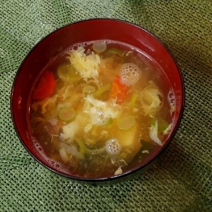 美味しいスープが出来ました、ありがとうございました(^^)♪